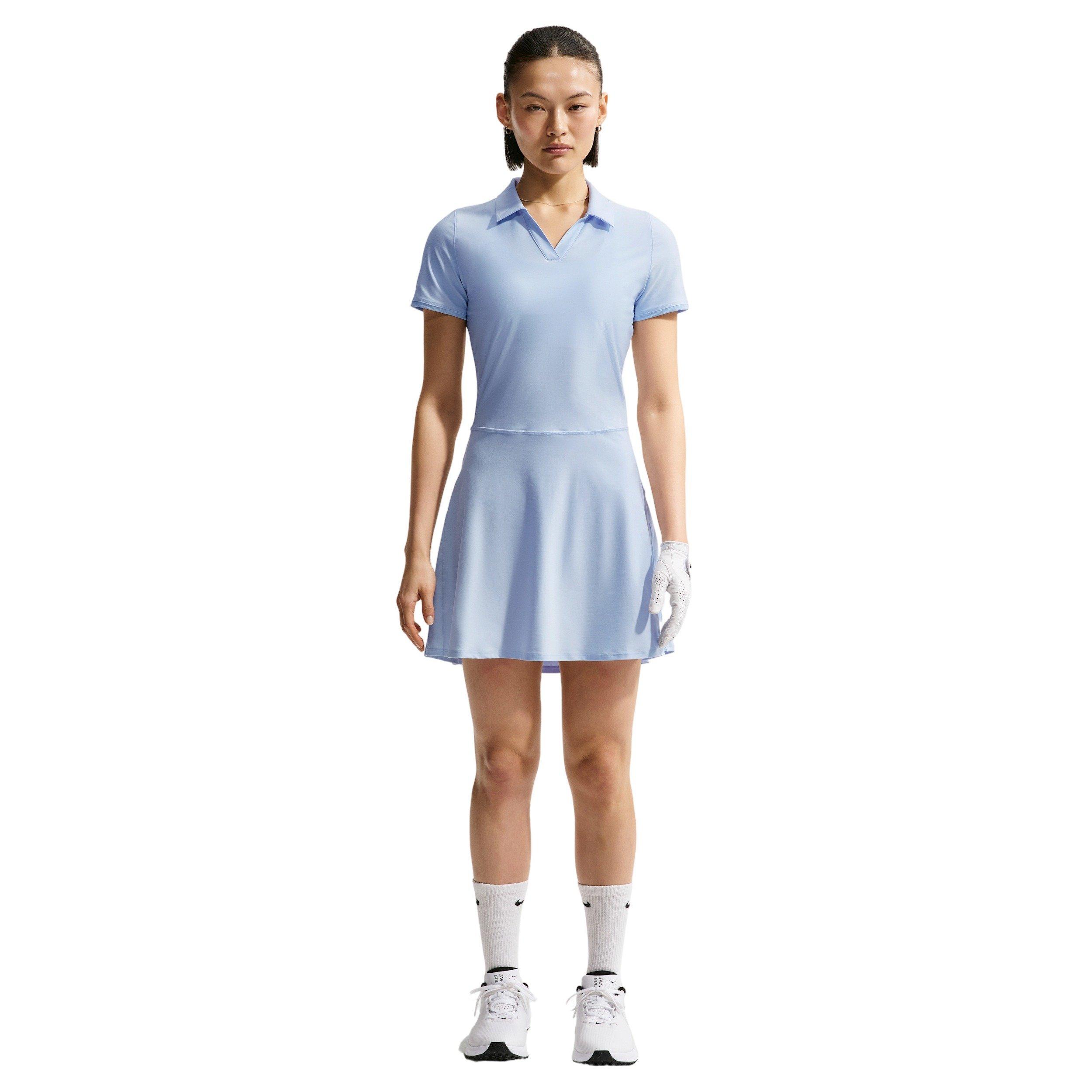 Nike Women's Victory Dri-FIT Golf Polo Dress - BLUE/WHITE